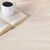 Jena Cotton Textured Chevron Lightweight Woven Blanket