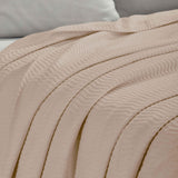 Jena Cotton Textured Chevron Lightweight Woven Blanket