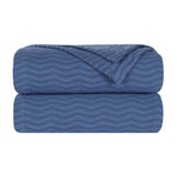 Jena Cotton Textured Chevron Lightweight Woven Blanket