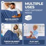 Jena Cotton Textured Chevron Lightweight Woven Blanket