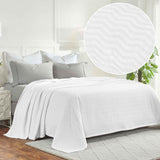 Jena Cotton Textured Chevron Lightweight Woven Blanket