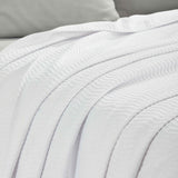 Jena Cotton Textured Chevron Lightweight Woven Blanket