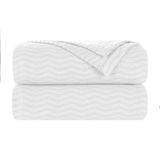 Jena Cotton Textured Chevron Lightweight Woven Blanket