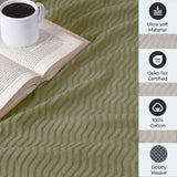 Jena Cotton Textured Chevron Lightweight Woven Blanket