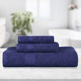 Kendell Egyptian Cotton Quick Drying 3 Piece Towel Set