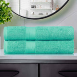 Kendell Egyptian Cotton Medium Weight Plush Bath Towel Set of 2