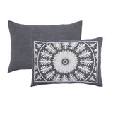 Kymbal Cotton Blend Woven Medallion Jacquard Bedspread Set