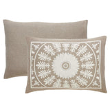 Kymbal Cotton Blend Woven Medallion Jacquard Bedspread Set