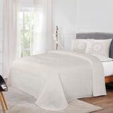 Kymbal Cotton Blend Woven Medallion Jacquard Bedspread Set