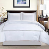 Layla Embroidered Down Alternative Microfiber Comforter Set