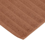 Eco-Friendly Cotton Textured Stripes Bath Mat Set of 2