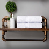 Madison Egyptian Cotton Plush Thick Absorbent Bath Towel Set of 2