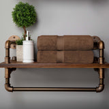 Madison Egyptian Cotton Plush Thick Absorbent Bath Towel Set of 2