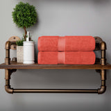 Madison Egyptian Cotton Plush Thick Absorbent Bath Towel Set of 2