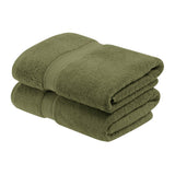 Madison Egyptian Cotton Plush Thick Absorbent Bath Towel Set of 2