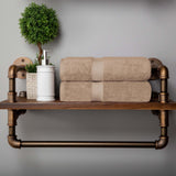 Madison Egyptian Cotton Plush Thick Absorbent Bath Towel Set of 2