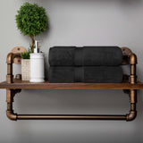 Madison Egyptian Cotton Plush Thick Absorbent Bath Towel Set of 2