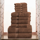 Madison Egyptian Cotton Plush Heavyweight 10 Piece Towel Set