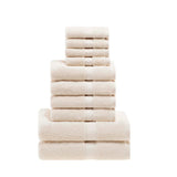 Madison Egyptian Cotton Plush Heavyweight 10 Piece Towel Set