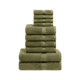 Madison Egyptian Cotton Plush Heavyweight 10 Piece Towel Set