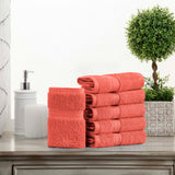 Superior Madison Egyptian Cotton Plush Face Towel Washcloth Set of 6