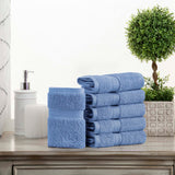 Superior Madison Egyptian Cotton Plush Face Towel Washcloth Set of 6