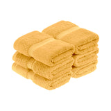 Superior Madison Egyptian Cotton Plush Face Towel Washcloth Set of 6