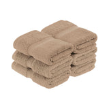 Superior Madison Egyptian Cotton Plush Face Towel Washcloth Set of 6