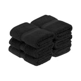 Superior Madison Egyptian Cotton Plush Face Towel Washcloth Set of 6