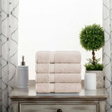 Madison Egyptian Cotton Plush Thick Absorbent Hand Towel Set of 4