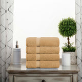 Madison Egyptian Cotton Plush Thick Absorbent Hand Towel Set of 4