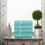 Madison Egyptian Cotton Plush Thick Absorbent Hand Towel Set of 4