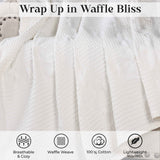 Mai Waffle Weave Honeycomb Soft Textured Cotton Blanket