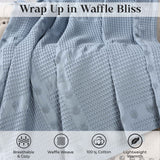 Mai Waffle Weave Honeycomb Soft Textured Cotton Blanket