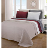 McKinley Fine Stitched Cobblestone Cotton Quilt Set