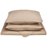 McKinley Fine Stitched Cobblestone Cotton Quilt Set