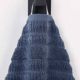 Viscose Cotton Blend Ribbed Bath Towel Set of 2