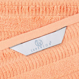 Viscose Cotton Blend Ribbed Bath Towel Set of 2