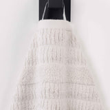 Viscose Cotton Blend Ribbed Bath Towel Set of 2