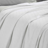 Milan Cotton Textured Jacquard Striped Lightweight Woven Blanket