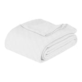 Milan Cotton Textured Jacquard Striped Lightweight Woven Blanket