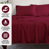 Modal from Beechwood 300 Thread Count Solid 2 Piece Pillowcase Set