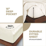 Modal From Beechwood 400 Thread Count Cooling Solid Bed Sheet Set