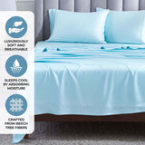 Modal From Beechwood 400 Thread Count Cooling Solid Bed Sheet Set