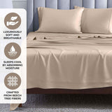 Modal From Beechwood 400 Thread Count Cooling Solid Pillowcase Set