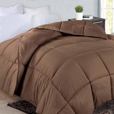 Monochrome Basketweave Plush Microfiber Down Alternative Comforter