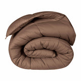 Monochrome Basketweave Plush Microfiber Down Alternative Comforter