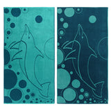 Mystic Dolphin Cotton Oversized 2 Piece Beach Towel Set