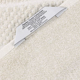 Cotton Blend Checkered and Rib Bath Towel Set of 2