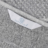 Cotton Blend Checkered and Rib Bath Towel Set of 2